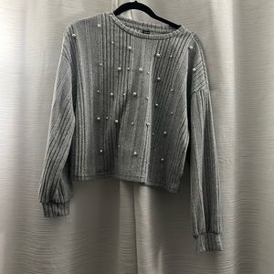 Pearled SHEIN sweater